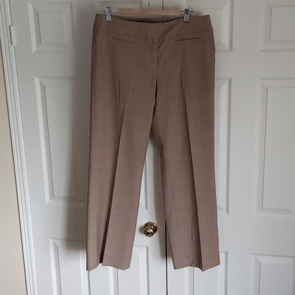 Planet US 12 Dress Pant in Beige/Light Brown Polyester and Virgin Wool Blend